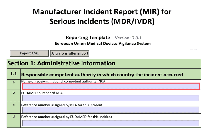 Nuevos formularios de vigilancia de comunicación de incidentes MIR ver ...